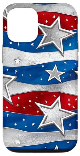 Rot Weiß Blau Sterne Patriotisch | Memorial Day & 4. Juli Hülle für iPhone 12/12 Pro Rot Weiß Blau Sterne Patriotisch | Memorial Day & 4. Juli Hülle für iPhone 12/12 Pro von American Freedom Wear