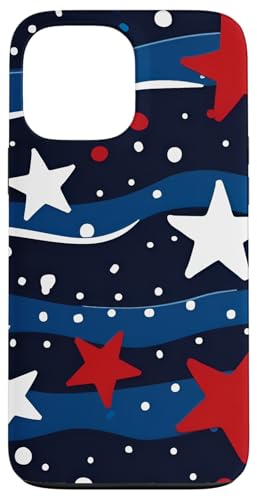 Rot Weiß Blau Sterne Patriotisch | Memorial Day & 4. Juli Hülle für iPhone 13 Pro Max Rot Weiß Blau Sterne Patriotisch | Memorial Day & 4. Juli Hülle für iPhone 13 Pro Max von American Freedom Wear