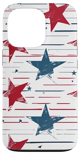 Rot Weiß Blau Sterne Patriotisch | Memorial Day & 4. Juli Hülle für iPhone 13 Pro Rot Weiß Blau Sterne Patriotisch | Memorial Day & 4. Juli Hülle für iPhone 13 Pro von American Freedom Wear