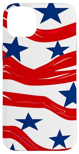 Rot Weiß Blau Sterne Patriotisch | Memorial Day & 4. Juli Hülle für iPhone 14 Plus Rot Weiß Blau Sterne Patriotisch | Memorial Day & 4. Juli Hülle für iPhone 14 Plus von American Freedom Wear