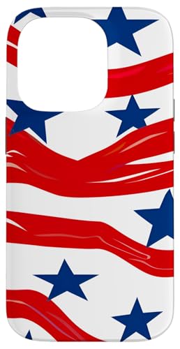 Rot Weiß Blau Sterne Patriotisch | Memorial Day & 4. Juli Hülle für iPhone 14 Pro Rot Weiß Blau Sterne Patriotisch | Memorial Day & 4. Juli Hülle für iPhone 14 Pro von American Freedom Wear