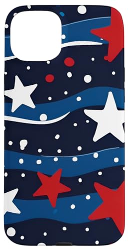 Rot Weiß Blau Sterne Patriotisch | Memorial Day & 4. Juli Hülle für iPhone 15 Plus Rot Weiß Blau Sterne Patriotisch | Memorial Day & 4. Juli Hülle für iPhone 15 Plus von American Freedom Wear