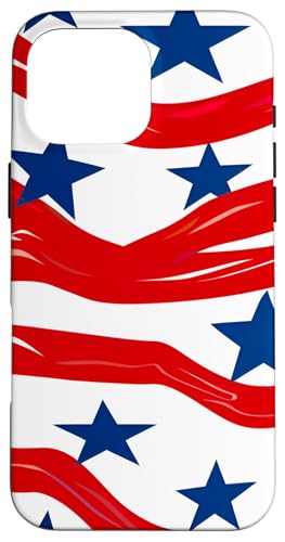 Rot Weiß Blau Sterne Patriotisch | Memorial Day & 4. Juli Hülle für iPhone 16 Pro Max Rot Weiß Blau Sterne Patriotisch | Memorial Day & 4. Juli Hülle für iPhone 16 Pro Max von American Freedom Wear