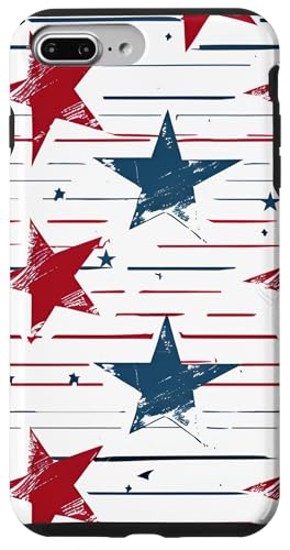 Rot Weiß Blau Sterne Patriotisch | Memorial Day & 4. Juli Hülle für iPhone 7 Plus/8 Plus Rot Weiß Blau Sterne Patriotisch | Memorial Day & 4. Juli Hülle für iPhone 7 Plus/8 Plus von American Freedom Wear