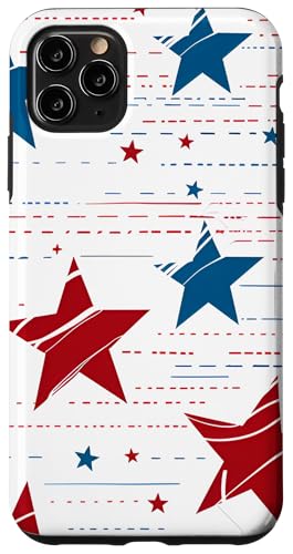 Rot Weiß Blau Sterne patriotisch | Memorial Day & 4. Juli Hülle für iPhone 11 Pro Max Rot Weiß Blau Sterne patriotisch | Memorial Day & 4. Juli Hülle für iPhone 11 Pro Max von American Freedom Wear