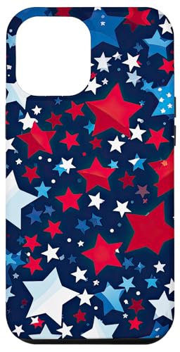 Rot Weiß Blau Sterne patriotisch | Memorial Day & 4. Juli Hülle für iPhone 12 Pro Max Rot Weiß Blau Sterne patriotisch | Memorial Day & 4. Juli Hülle für iPhone 12 Pro Max von American Freedom Wear