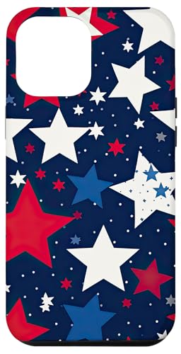 Rot Weiß Blau Sterne patriotisch | Memorial Day & 4. Juli Hülle für iPhone 12 Pro Max Rot Weiß Blau Sterne patriotisch | Memorial Day & 4. Juli Hülle für iPhone 12 Pro Max von American Freedom Wear