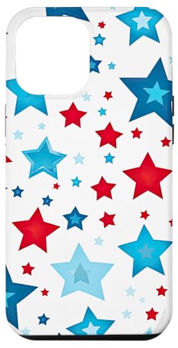 Rot Weiß Blau Sterne patriotisch | Memorial Day & 4. Juli Hülle für iPhone 12 Pro Max Rot Weiß Blau Sterne patriotisch | Memorial Day & 4. Juli Hülle für iPhone 12 Pro Max von American Freedom Wear