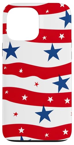 Rot Weiß Blau Sterne patriotisch | Memorial Day & 4. Juli Hülle für iPhone 13 Pro Max Rot Weiß Blau Sterne patriotisch | Memorial Day & 4. Juli Hülle für iPhone 13 Pro Max von American Freedom Wear