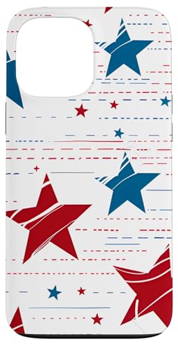Rot Weiß Blau Sterne patriotisch | Memorial Day & 4. Juli Hülle für iPhone 13 Pro Max Rot Weiß Blau Sterne patriotisch | Memorial Day & 4. Juli Hülle für iPhone 13 Pro Max von American Freedom Wear