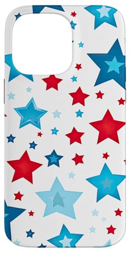 Rot Weiß Blau Sterne patriotisch | Memorial Day & 4. Juli Hülle für iPhone 14 Pro Max Rot Weiß Blau Sterne patriotisch | Memorial Day & 4. Juli Hülle für iPhone 14 Pro Max von American Freedom Wear