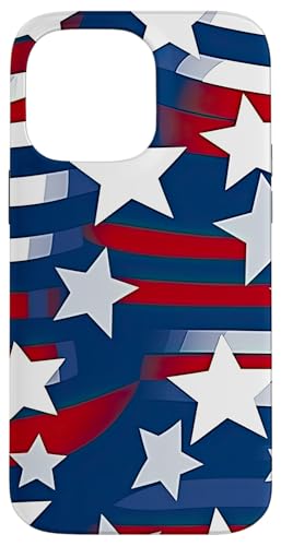Rot Weiß Blau Sterne patriotisch | Memorial Day & 4. Juli Hülle für iPhone 14 Pro Max Rot Weiß Blau Sterne patriotisch | Memorial Day & 4. Juli Hülle für iPhone 14 Pro Max von American Freedom Wear