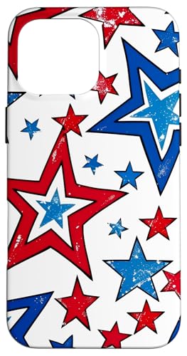 Rot Weiß Blau Sterne patriotisch | Memorial Day & 4. Juli Hülle für iPhone 16 Pro Max Rot Weiß Blau Sterne patriotisch | Memorial Day & 4. Juli Hülle für iPhone 16 Pro Max von American Freedom Wear