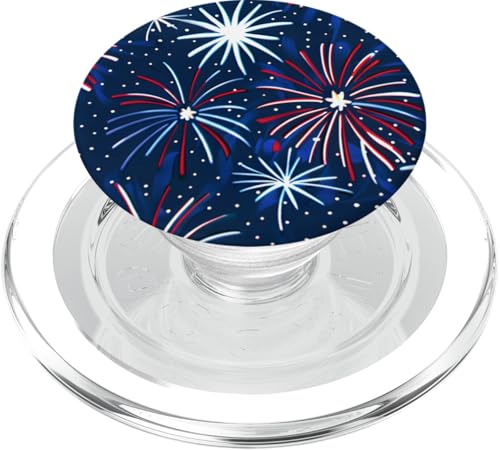 Rot Weiß Blau Sterne patriotisch | Memorial Day & 4. Juli PopSockets PopGrip für MagSafe von American Freedom Wear