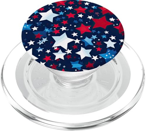 Rot Weiß Blau Sterne patriotisch | Memorial Day & 4. Juli PopSockets PopGrip für MagSafe Rot Weiß Blau Sterne patriotisch | Memorial Day & 4. Juli PopSockets PopGrip für MagSafe von American Freedom Wear