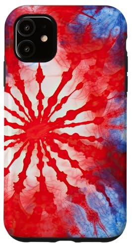 Rot Weiß Blau Tie Dye Patriotisch | Memorial Day & 4. Juli Hülle für iPhone 11 Rot Weiß Blau Tie Dye Patriotisch | Memorial Day & 4. Juli Hülle für iPhone 11 von American Freedom Wear