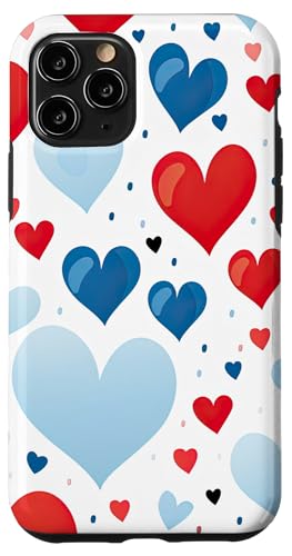 Rot-weiß-blaues Herz patriotisch | Memorial Day & 4. Juli Hülle für iPhone 11 Pro Rot-weiß-blaues Herz patriotisch | Memorial Day & 4. Juli Hülle für iPhone 11 Pro von American Freedom Wear