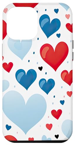 Rot-weiß-blaues Herz patriotisch | Memorial Day & 4. Juli Hülle für iPhone 12 Pro Max Rot-weiß-blaues Herz patriotisch | Memorial Day & 4. Juli Hülle für iPhone 12 Pro Max von American Freedom Wear
