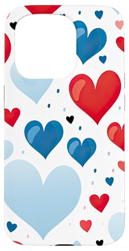 Rot-weiß-blaues Herz patriotisch | Memorial Day & 4. Juli Hülle für iPhone 15 Pro Rot-weiß-blaues Herz patriotisch | Memorial Day & 4. Juli Hülle für iPhone 15 Pro von American Freedom Wear