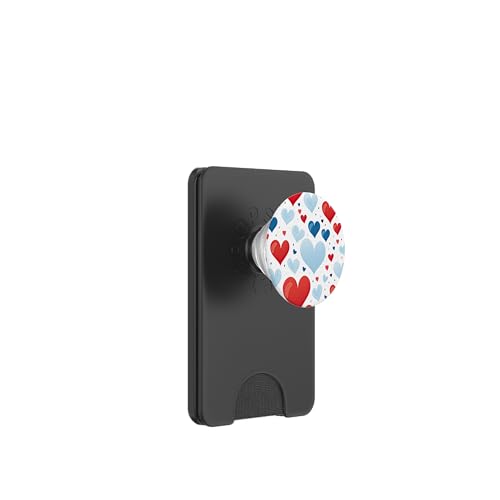 Rot-weiß-blaues Herz patriotisch | Memorial Day & 4. Juli PopSockets PopWallet für MagSafe Rot-weiß-blaues Herz patriotisch | Memorial Day & 4. Juli PopSockets PopWallet für MagSafe von American Freedom Wear