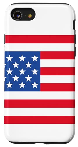 USA-Flagge, rot, weiß, blau, patriotisch, Gedenktag und 4. Juli Hülle für iPhone SE (2020) / 7 / 8 von American Freedom Wear