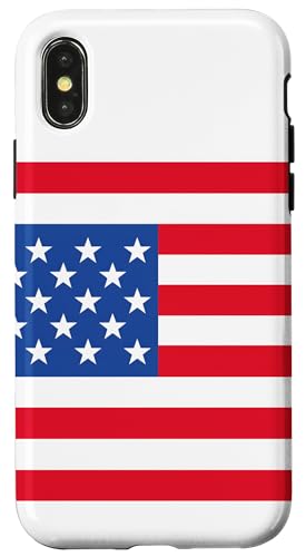 USA-Flagge, rot, weiß, blau, patriotisch, Gedenktag und 4. Juli Hülle für iPhone X/XS USA-Flagge, rot, weiß, blau, patriotisch, Gedenktag und 4. Juli Hülle für iPhone X/XS von American Freedom Wear