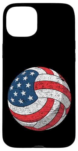 Volleyball-Gedenktag mit amerikanischer Flagge und 4. Juli Hülle für iPhone 15 Plus Volleyball-Gedenktag mit amerikanischer Flagge und 4. Juli Hülle für iPhone 15 Plus von American Freedom Wear