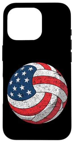 Volleyball-Gedenktag mit amerikanischer Flagge und 4. Juli Hülle für iPhone 16 Pro Volleyball-Gedenktag mit amerikanischer Flagge und 4. Juli Hülle für iPhone 16 Pro von American Freedom Wear