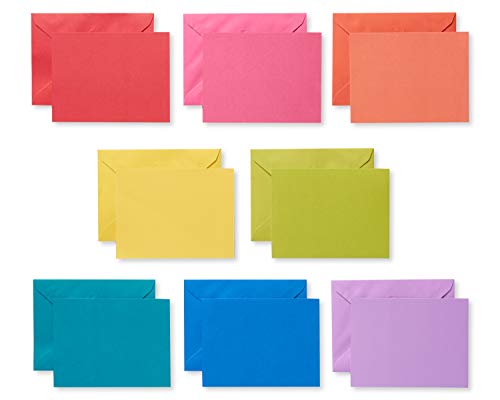 American Greetings Blanko-Karten mit Umschlägen, Regenbogenfarben, 200 Stück von American Greetings