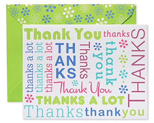 American Greetings Dankeskarten mit Umschlägen, mehrfarbig, 50 Stück von American Greetings
