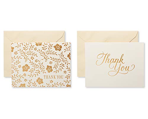 American Greetings Dankeskarten zum Schulabschluss, mit Umschlägen, Gold und Creme, 50 Stück von American Greetings