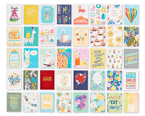 American Greetings Deluxe-Karten für alle Anlässe mit Umschlägen und Sortimentsbox, Geburtstag, Danksagungen, Glückwünsche und mehr, 40 Stück von American Greetings