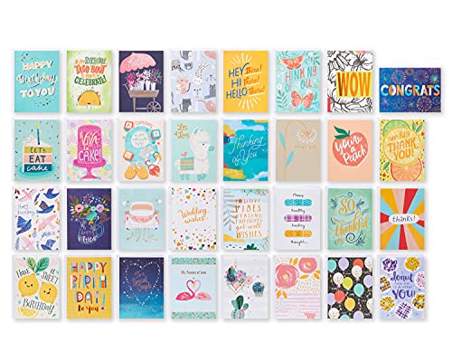 American Greetings Deluxe-Karten für alle Anlässe mit Umschlägen und Sortimentsbox, Geburtstag, Hochzeit, Danke und mehr, 32 Stück American Greetings Deluxe-Karten für alle Anlässe mit Umschlägen und Sortimentsbox, Geburtstag, Hochzeit, Danke und mehr, 32 Stück von American Greetings