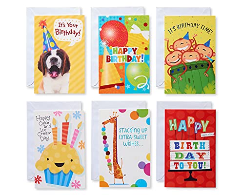 American Greetings Geburtstagskarten für Kinder, sortiert, 12 Stück von American Greetings