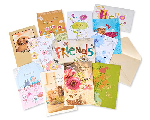American Greetings Grußkarten mit Freundschaftskarten und cremefarbenen Umschlägen, 12 Stück von American Greetings