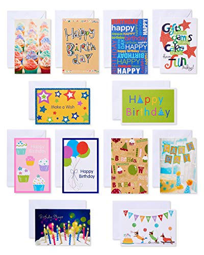 American Greetings Kinder-Geburtstagskarten, bunt und kräftig, sortiert, 12 Stück von American Greetings