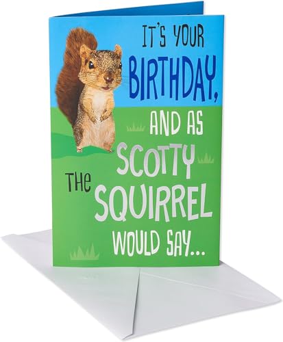 American Greetings Lustige Geburtstagskarte (Eichhörnchen) von American Greetings