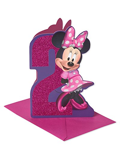 Geburtstag Karten Minnie Mouse 2nd Birthday Card for Girl von American Greetings