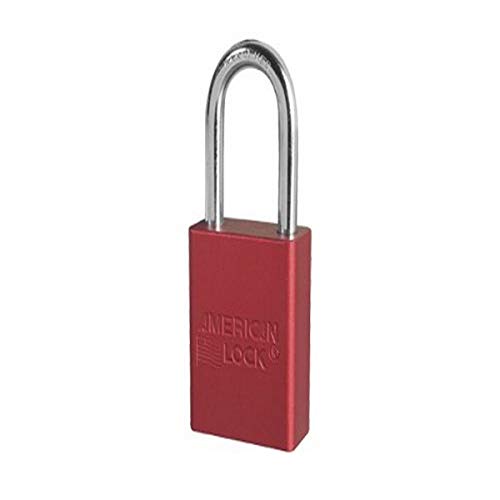 American a1106red1key Vorhängeschloss gleichschließend, Aluminium, Rot von American Lock