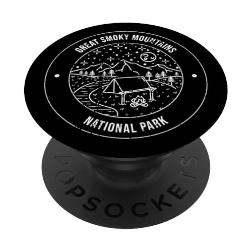 Great Smoky Mountains National Park Camping Vintage Outdoor PopSockets Klebender PopGrip Great Smoky Mountains National Park Camping Vintage Outdoor PopSockets Klebender PopGrip von American Natural Outdoor Wilderness