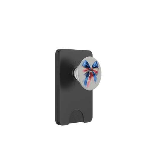 Schleife in Aquarell | Kokette | Ästhetische amerikanische Flagge Bogen PopSockets PopWallet für MagSafe Schleife in Aquarell | Kokette | Ästhetische amerikanische Flagge Bogen PopSockets PopWallet für MagSafe von American patreotism theme
