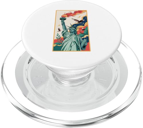 Lady Liberty America PopSockets PopGrip für MagSafe Lady Liberty America PopSockets PopGrip für MagSafe von American