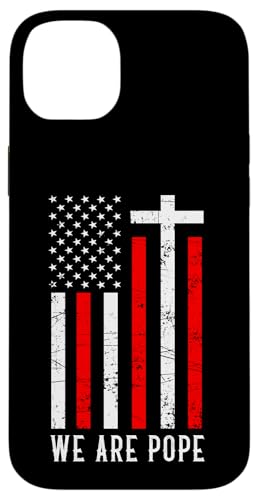 Amerikanischer Papst USA Katholiken Kirche Papst We are Pope Hülle für iPhone 14 Plus Amerikanischer Papst USA Katholiken Kirche Papst We are Pope Hülle für iPhone 14 Plus von Amerika Papst Outfit für Katholische Herren Damen