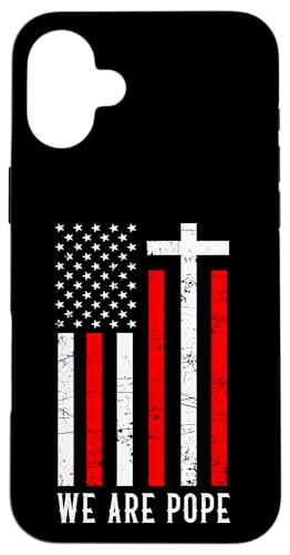 Amerikanischer Papst USA Katholiken Kirche Papst We are Pope Hülle für iPhone 16 Plus von Amerika Papst Outfit für Katholische Herren Damen