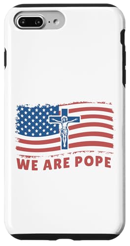 Amerikanischer Papst USA Katholiken Kirche Papst We are Pope Hülle für iPhone 7 Plus/8 Plus Amerikanischer Papst USA Katholiken Kirche Papst We are Pope Hülle für iPhone 7 Plus/8 Plus von Amerika Papst Outfit für Katholische Herren Damen