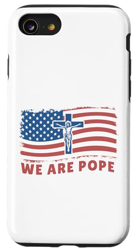 Amerikanischer Papst USA Katholiken Kirche Papst We are Pope Hülle für iPhone SE (2020) / 7 / 8 von Amerika Papst Outfit für Katholische Herren Damen