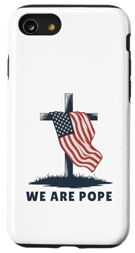 Amerikanischer Papst USA Katholiken Kirche Papst We are Pope Hülle für iPhone SE (2020) / 7 / 8 von Amerika Papst Outfit für Katholische Herren Damen