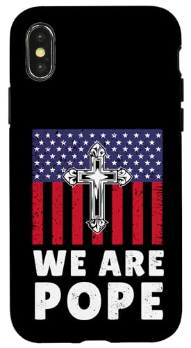 Amerikanischer Papst USA Katholiken Kirche Papst We are Pope Hülle für iPhone X/XS Amerikanischer Papst USA Katholiken Kirche Papst We are Pope Hülle für iPhone X/XS von Amerika Papst Outfit für Katholische Herren Damen