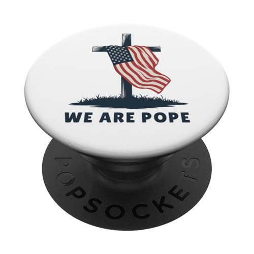 Amerikanischer Papst USA Katholiken Kirche Papst We are Pope PopSockets Klebender PopGrip Amerikanischer Papst USA Katholiken Kirche Papst We are Pope PopSockets Klebender PopGrip von Amerika Papst Outfit für Katholische Herren Damen