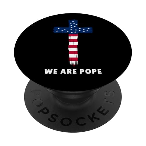 Amerikanischer Papst USA Katholiken Kirche Papst We are Pope PopSockets Klebender PopGrip Amerikanischer Papst USA Katholiken Kirche Papst We are Pope PopSockets Klebender PopGrip von Amerika Papst Outfit für Katholische Herren Damen